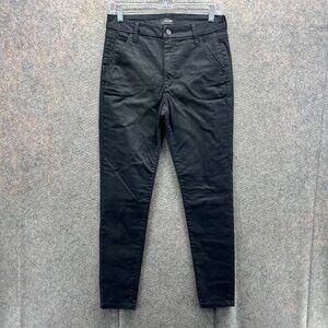 Joe’s Jeans Honey Pants Women 28 Black High Rise Curvy Skinny Ankle Houndstooth